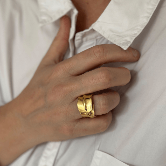 BAGUE PLISSEE 08