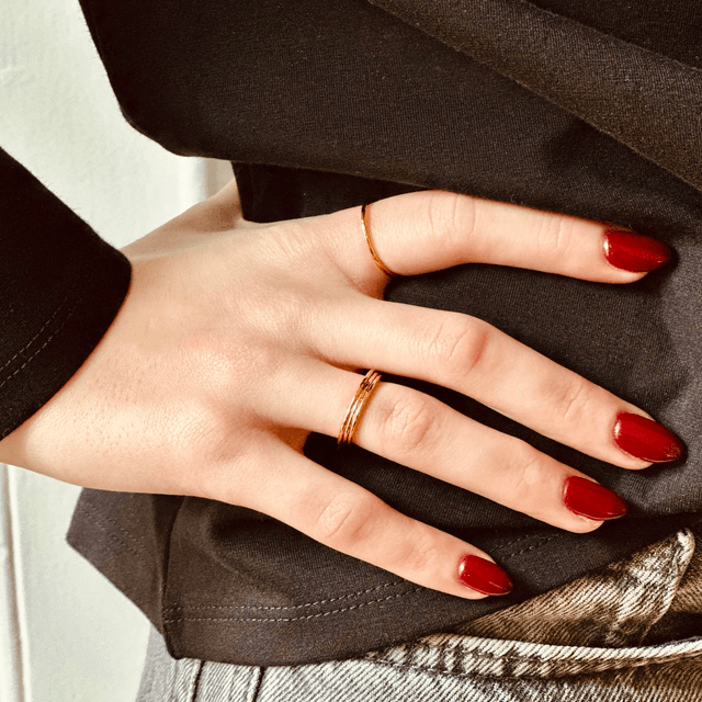 BAGUE PLATE CHARLOTTE